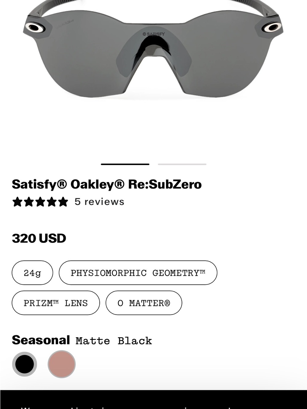 Oakley Subzero sunglasses. - Picture 3 of 12